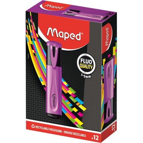 Maped markeerstift Fluo'Peps paars