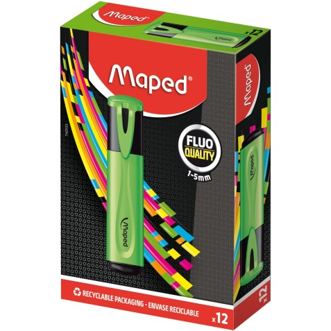 Maped markeerstift Fluo'Peps Classic groen