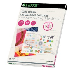Laminating pouches Leitz Speed A4 2 x 125 µ glossy - Box of 100