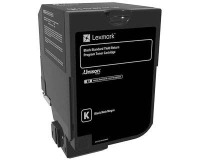 Lexmark - black - original - toner cartridge - LCCP, LRP