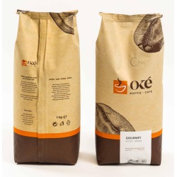 Oké café en grains, paquet de 1 kg, Gourmet