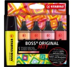 STABILO BOSS ORIGINAL markeerstift Arty, kartonnen etui van 5 stuks in geassorteerde kleuren