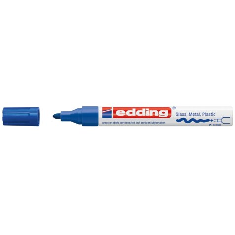 Edding glanslakmarker e-750 CR blauw