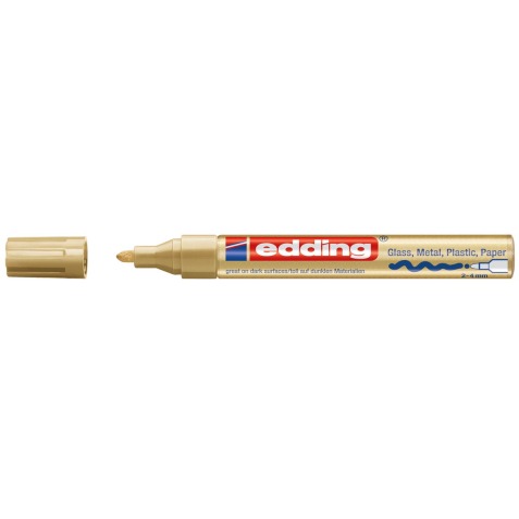 Edding glanslakmarker e-750 CR goud