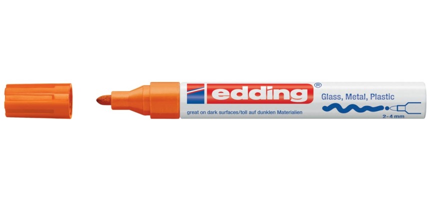 Edding glanslakmarker 750 CR oranje