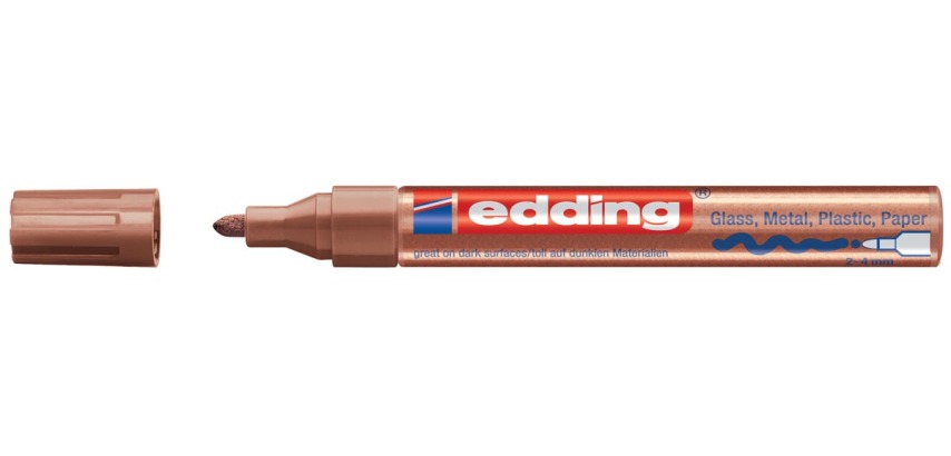 Edding glanslakmarker e-750 CR koper
