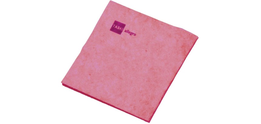 Taski Allegro reinigingsdoek, rood, pak van 25 stuks