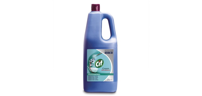 Cif schuurcrème, met bleekwater, flacon van 2 liter