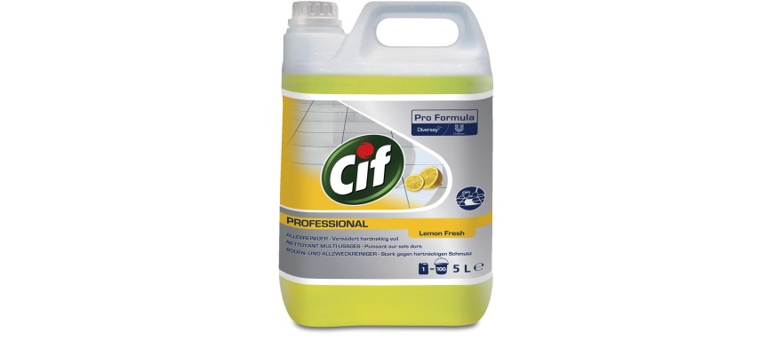 Cif universal detergent lemon, 5 L bottle