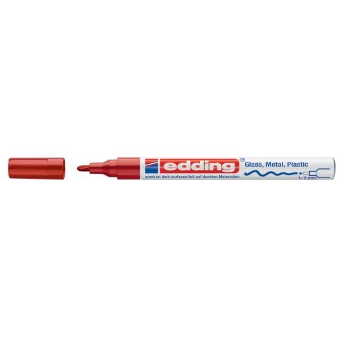 Edding glanslakmarker e-751 CR rood