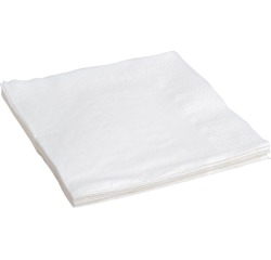 Serviettes, ft 24 x 24 cm, 2 plis, blanc, paquet de 10 x 400 pièces