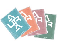 Aurora bloc de cours, ft 16,5 x 21 cm, 75 feuilles, 2 trous, quadrillé commercial