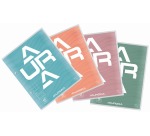 Aurora cursusblok, ft 16,5 x 21 cm, 75 vel, 2-gaatsperforatie, geruit 10 mm
