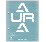 Aurora cursusblok, ft 16,5 x 21 cm, 75 vel, 2-gaatsperforatie, gelijnd