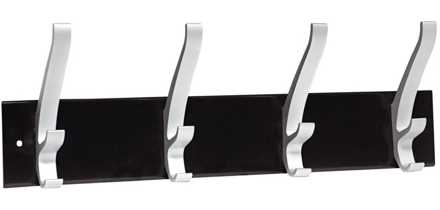 Unilux portemanteau mural Cypres, 4 crochets