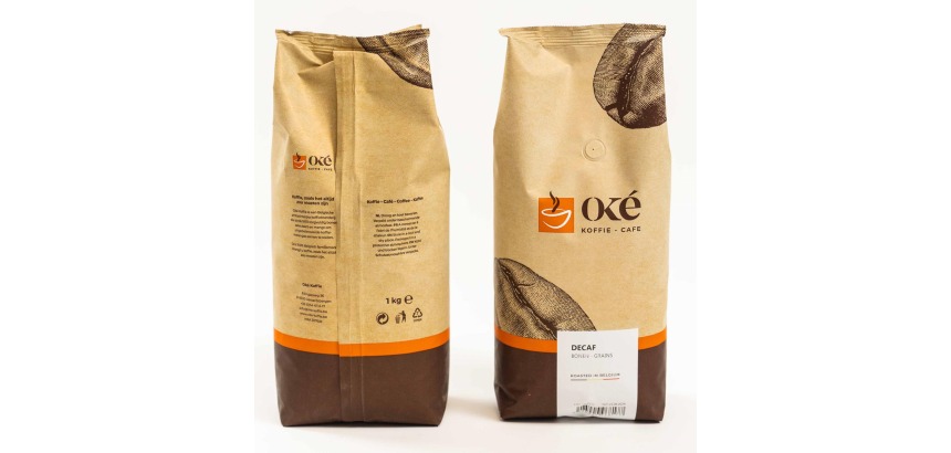 Oké koffiebonen, zak van 1 kg, Deca