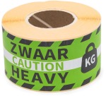 Warning label Rillprint Heavy 46x125mm green 250 pieces