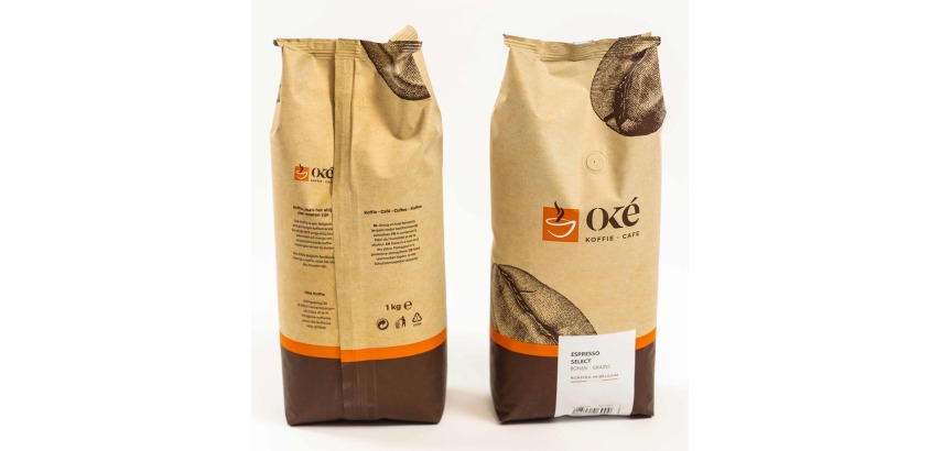 Oké café en grains, paquet de 1 kg, Espresso Select