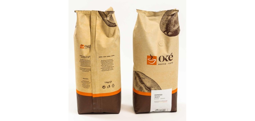 Oké whole bean coffee, 1 kg pack, Espresso Select
