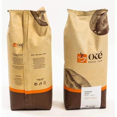 Oké café en grains, paquet de 1 kg, Espresso Select