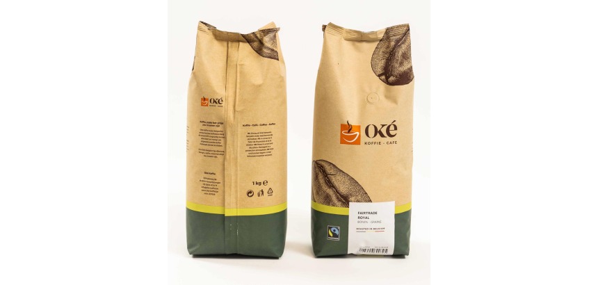 Oké koffiebonen, zak van 1 kg, Fairtrade Royal