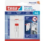 Tesa Klebeschraube für Fliesen und Metall, verstellbar, trägt 4 kg, Blisterpackung mit 2 Stück