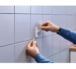 Tesa Klebeschraube für Fliesen und Metall, verstellbar, trägt 4 kg, Blisterpackung mit 2 Stück
