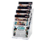 <table display 4 compartments A5 size transparent</table>