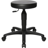 Topstar tabouret Tec 70, sans anneau repose-pieds, avec roues, noir