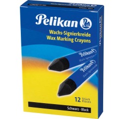 Pelikan crayon de cire à marquer 772 noir, boîte de 12 pièces