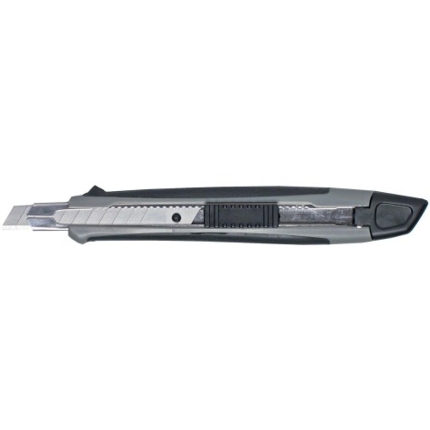 MAUL cutter Softgrip met rem, 9 mm, grijs