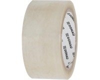 DONAU verpakkingsplakband Hot-Melt, 50 micron, 48 x 66 m, transparant
