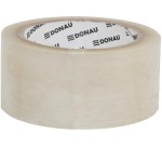 DONAU ruban adhésif d'emballage Solvent, 42 microns, 48 mm x 60 m, transparent