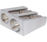OFFICE products pencil sharpener, 2 holes, metal