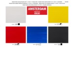 Amsterdam peinture acrylique primaire 120 ml, 5 tubes + 3 becs verseurs
