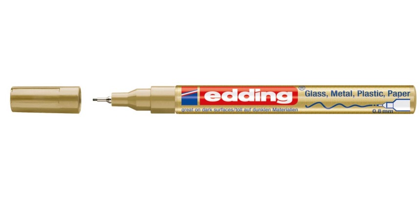 Edding glanslakmarker e-780 CR goud