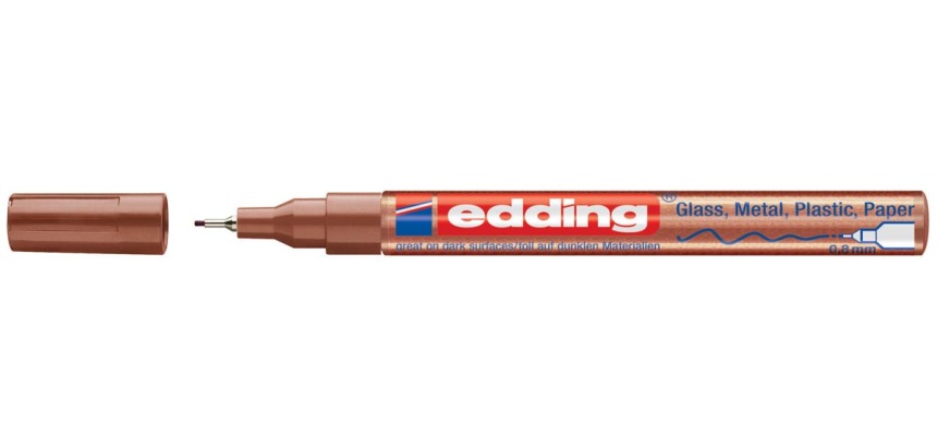 Edding glanslakmarker e-780 CR koper