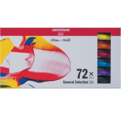 Amsterdam acrylverf tube van 20 ml, doos van 72 stuks