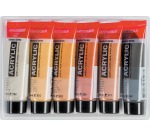 Amsterdam peinture acylique tube de 20 ml, étui de 6 pièces, métallique