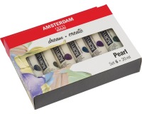 Amsterdam acrylverf tube van 20 ml, etui van 6 stuks, parelmoer
