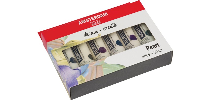 Amsterdam peinture acylique tube de 20 ml, étui de 6 pièces, perle