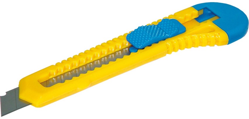 OFFICE products cutter de bureau, 18 mm, bleu-jaune