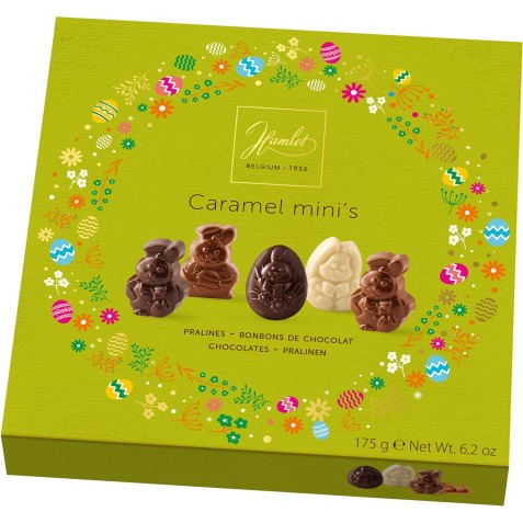 Hamlet Pasen karamel mini's bonbons, doos van 175 g