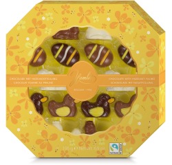 Hamlet paasfiguurtjes in chocolade, doos van 250 g