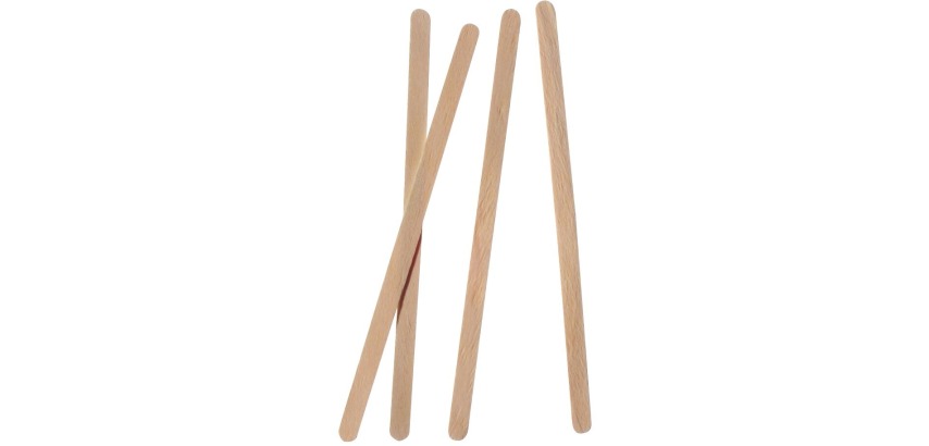 Holzspatel, splitterfrei, 140 mm, Packung mit 1000 Stück
