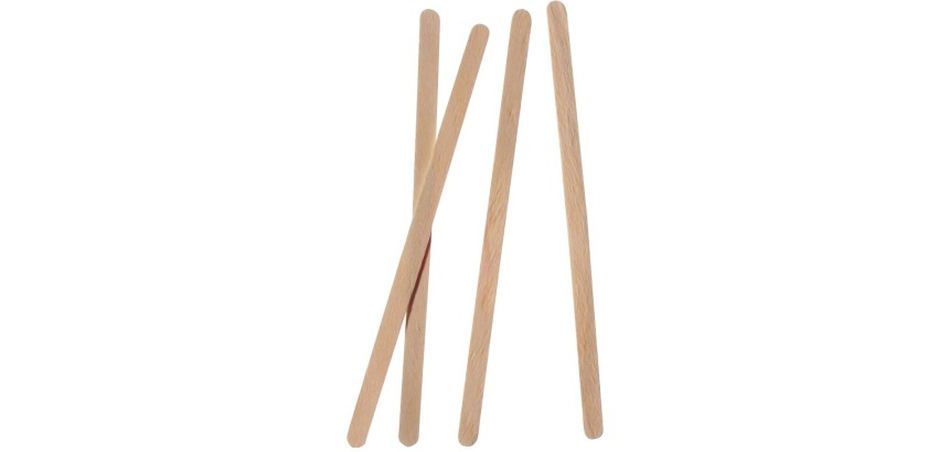 Spatules en bois, sans éclats, 140 mm, paquet de 1000 pièces