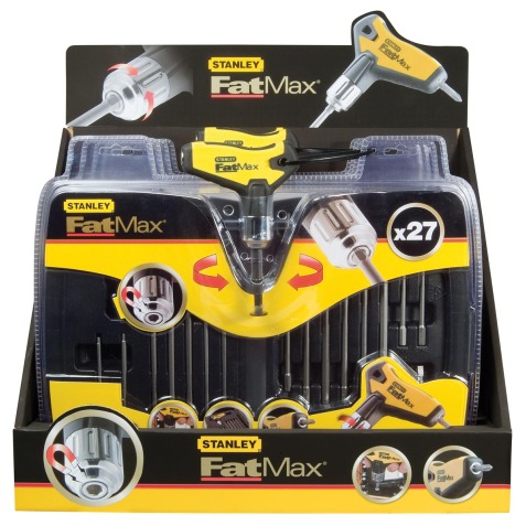 Stanley set de clé pin-face FatMax, set de 27 pièces