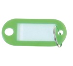 Box of 20 keychains with rings - assorted colors