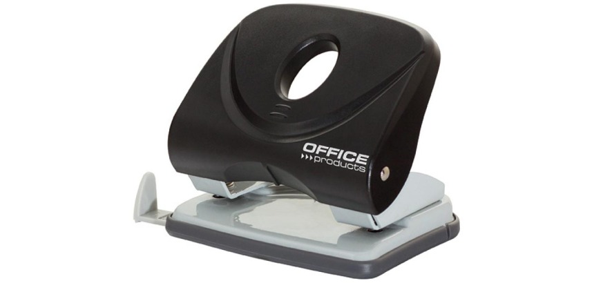 OFFICE products perforateur, 10 feuilles, en PP, noir
