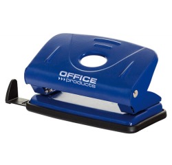 OFFICE products perforator, 12 blad, in metaal, blauw
